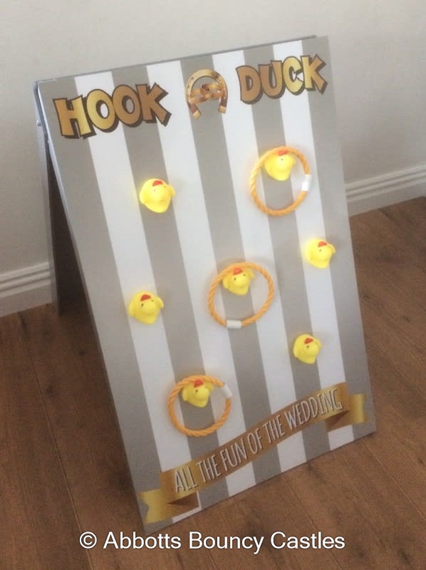 Hook a Duck wedding side stall game Bouncy Castle, Disco Dome, Soft